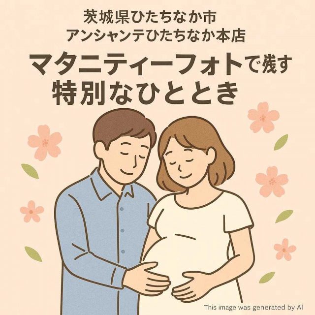 茨城県ひたちなか市 アンシャンテひたちなか本店 マタニティーフォトで残す特別なひととき