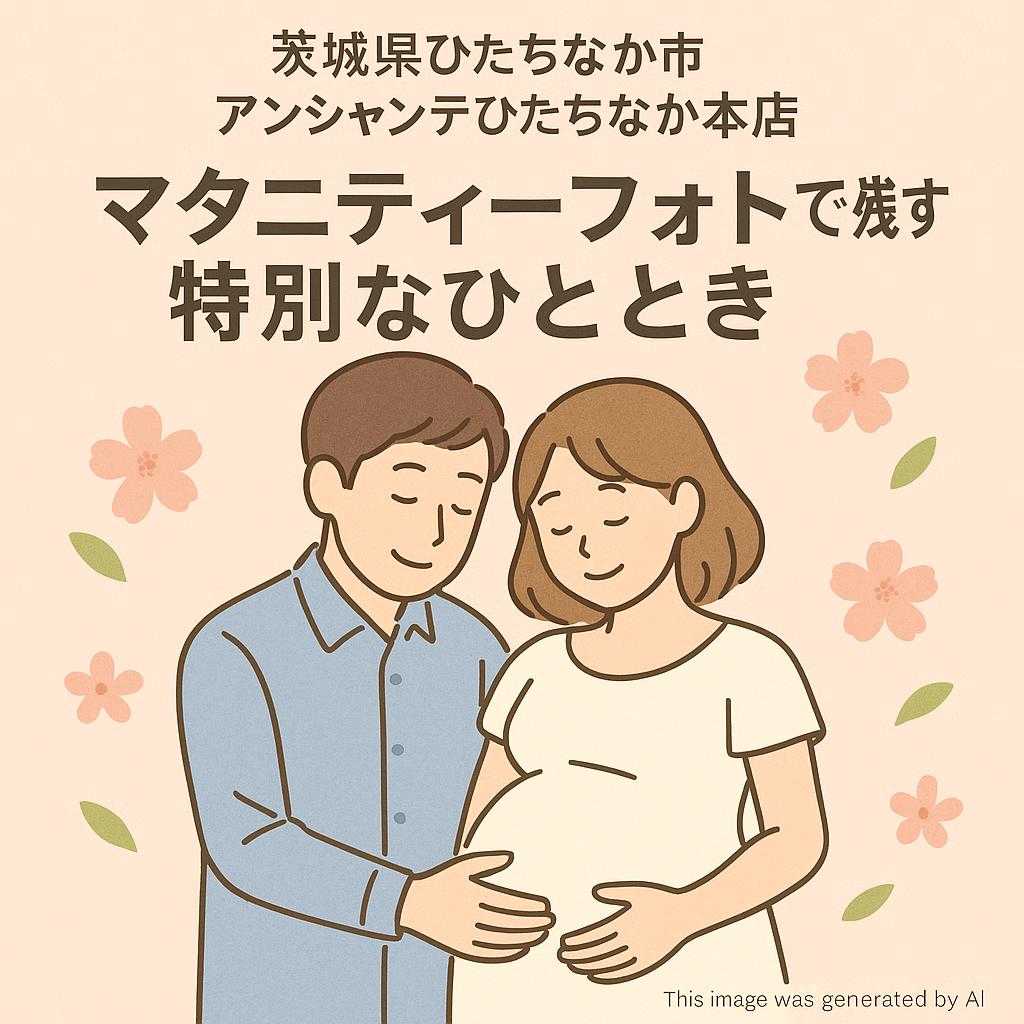 茨城県ひたちなか市 アンシャンテひたちなか本店 マタニティーフォトで残す特別なひととき