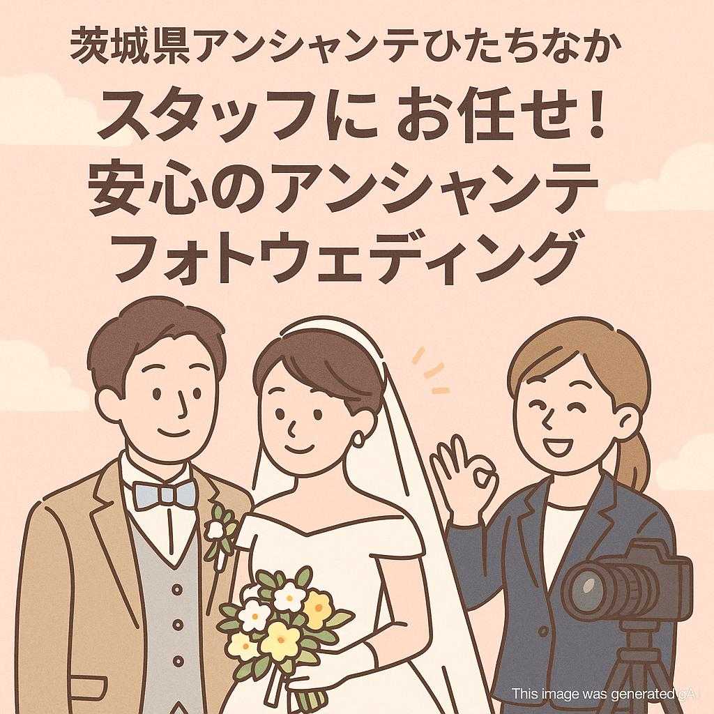 茨城県アンシャンテひたちなか 	スタッフにお任せ！安心のアンシャンテフォトウェディング
