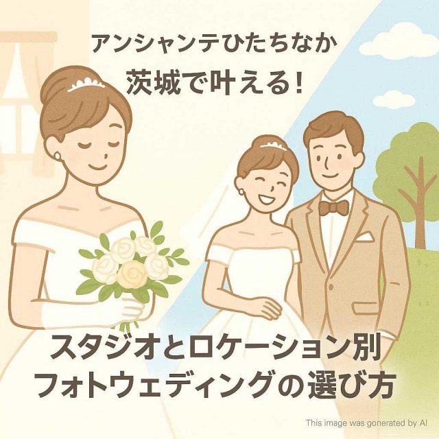 アンシャンテひたちなか 茨城で叶える！スタジオとロケーション別フォトウェディングの選び方