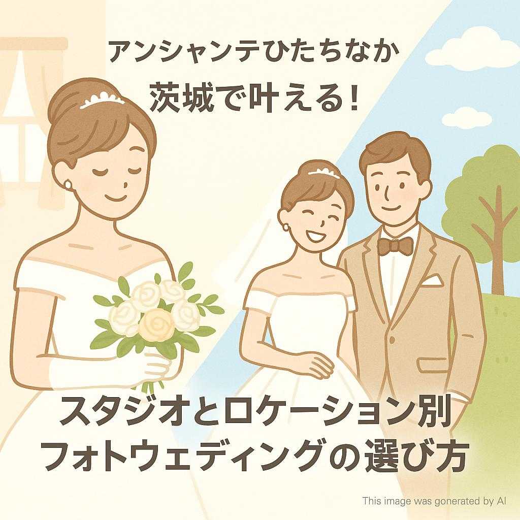 アンシャンテひたちなか 茨城で叶える！スタジオとロケーション別フォトウェディングの選び方