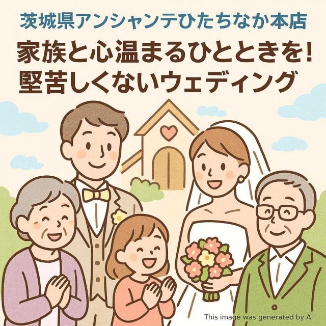 茨城県アンシャンテひたちなか本店 家族と心温まるひとときを！堅苦しくないウェディング