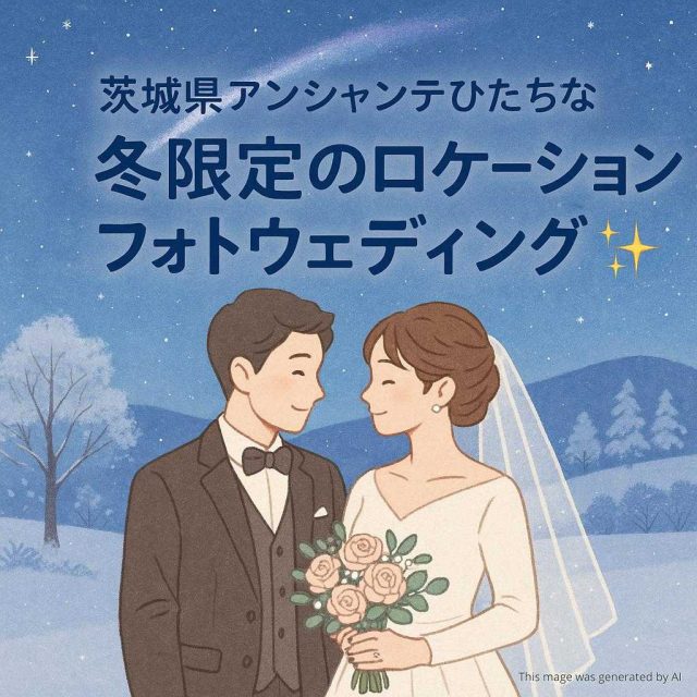 茨城県アンシャンテひたちなか 冬限定のロケーションフォトウェディング🌌✨