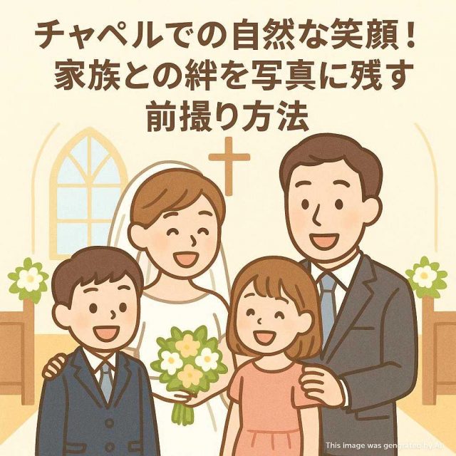 チャペルでの自然な笑顔！家族との絆を写真に残す前撮り方法