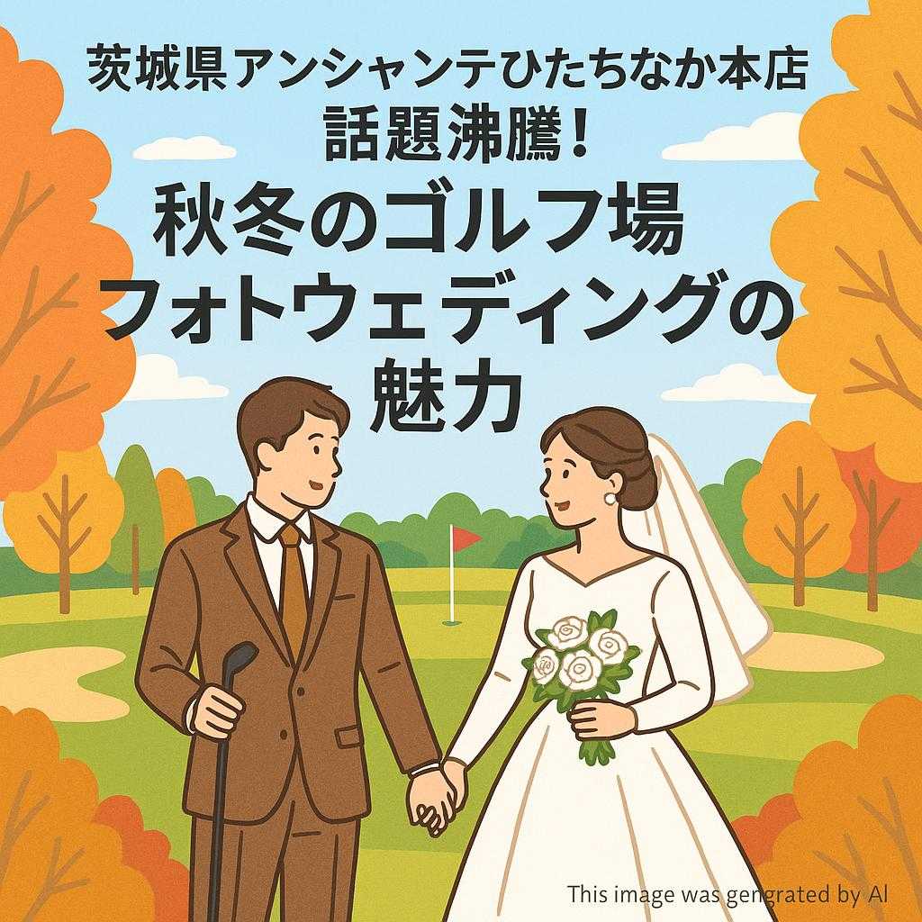 茨城県アンシャンテひたちなか本店 話題沸騰！秋冬のゴルフ場フォトウェディングの魅力