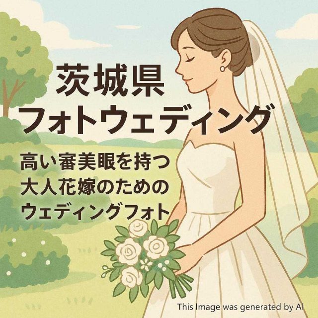 茨城県フォトウェディング 高い審美眼を持つ大人花嫁のためのウェディングフォト