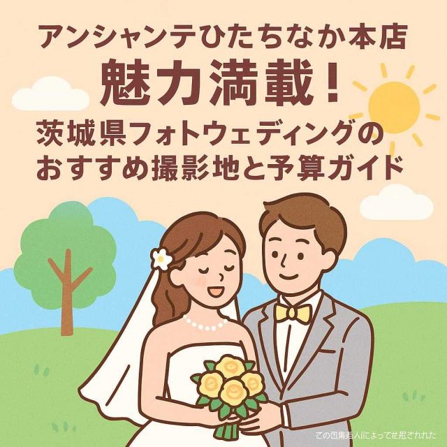 アンシャンテひたちなか本店 魅力満載！茨城県フォトウェディングのおすすめ撮影地と予算ガイド