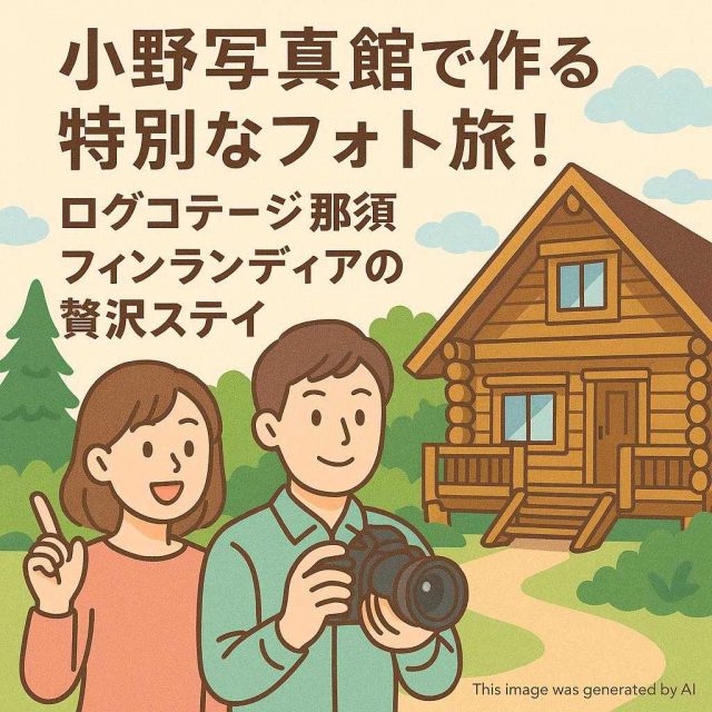 小野写真館で作る特別なフォト旅！ログコテージ那須フィンランディアの贅沢ステイ