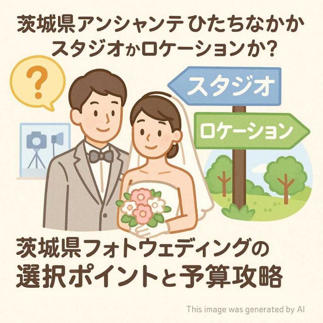 茨城県アンシャンテひたちなかスタジオかロケーションか？茨城県フォトウェディングの選択ポイントと予算攻略