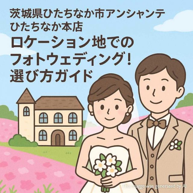 茨城県ひたちなか市アンシャンテひたちなか本店 ロケーション地でのフォトウェディング！選び方ガイド