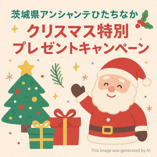 茨城県アンシャンテひたちなか クリスマス特別プレゼントキャンペーン 🎁