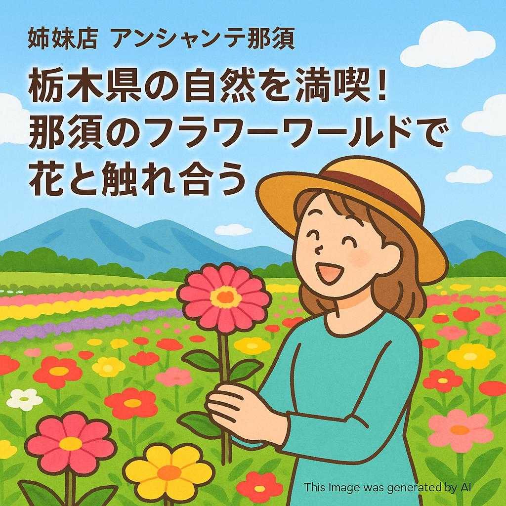 姉妹店 アンシャンテ那須 栃木県の自然を満喫！那須のフラワーワールドで花と触れ合う
