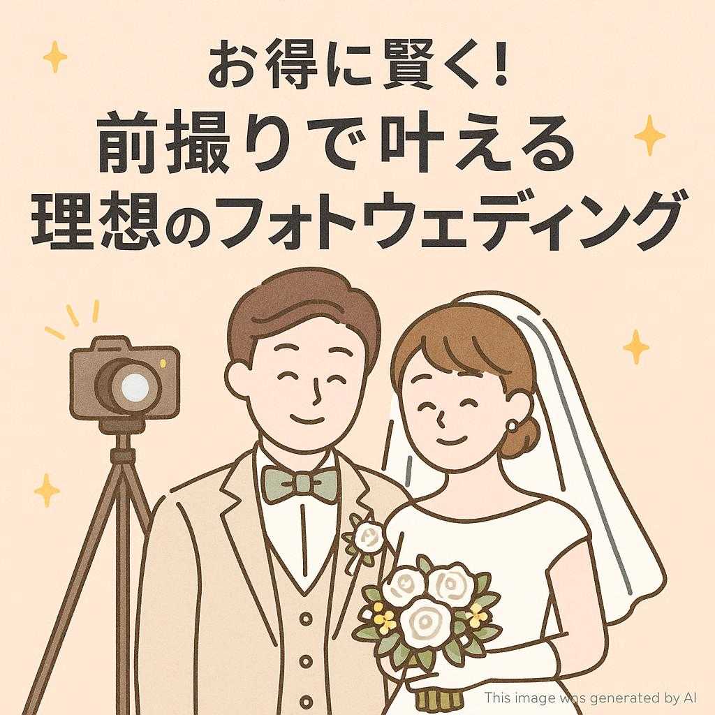 お得に賢く!前撮りで叶える理想のフォトウェディング