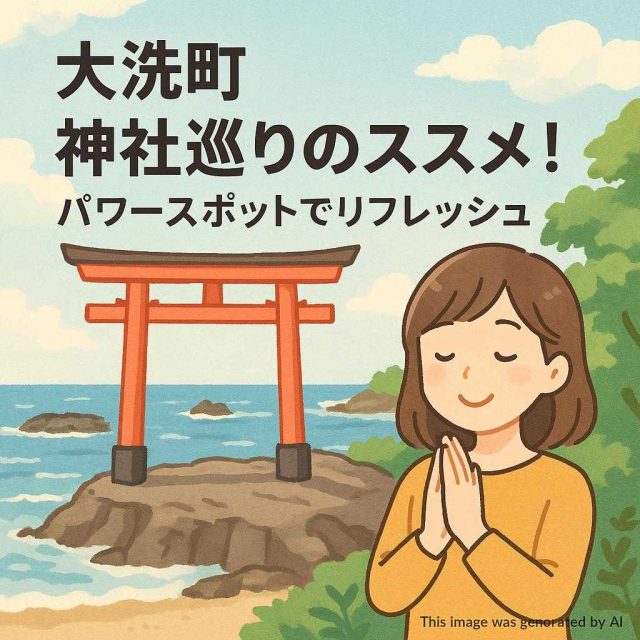 大洗町 神社巡りのススメ！パワースポットでリフレッシュ