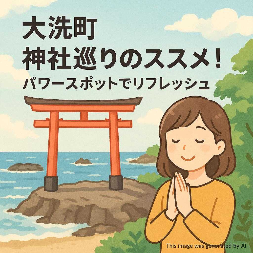大洗町 神社巡りのススメ！パワースポットでリフレッシュ