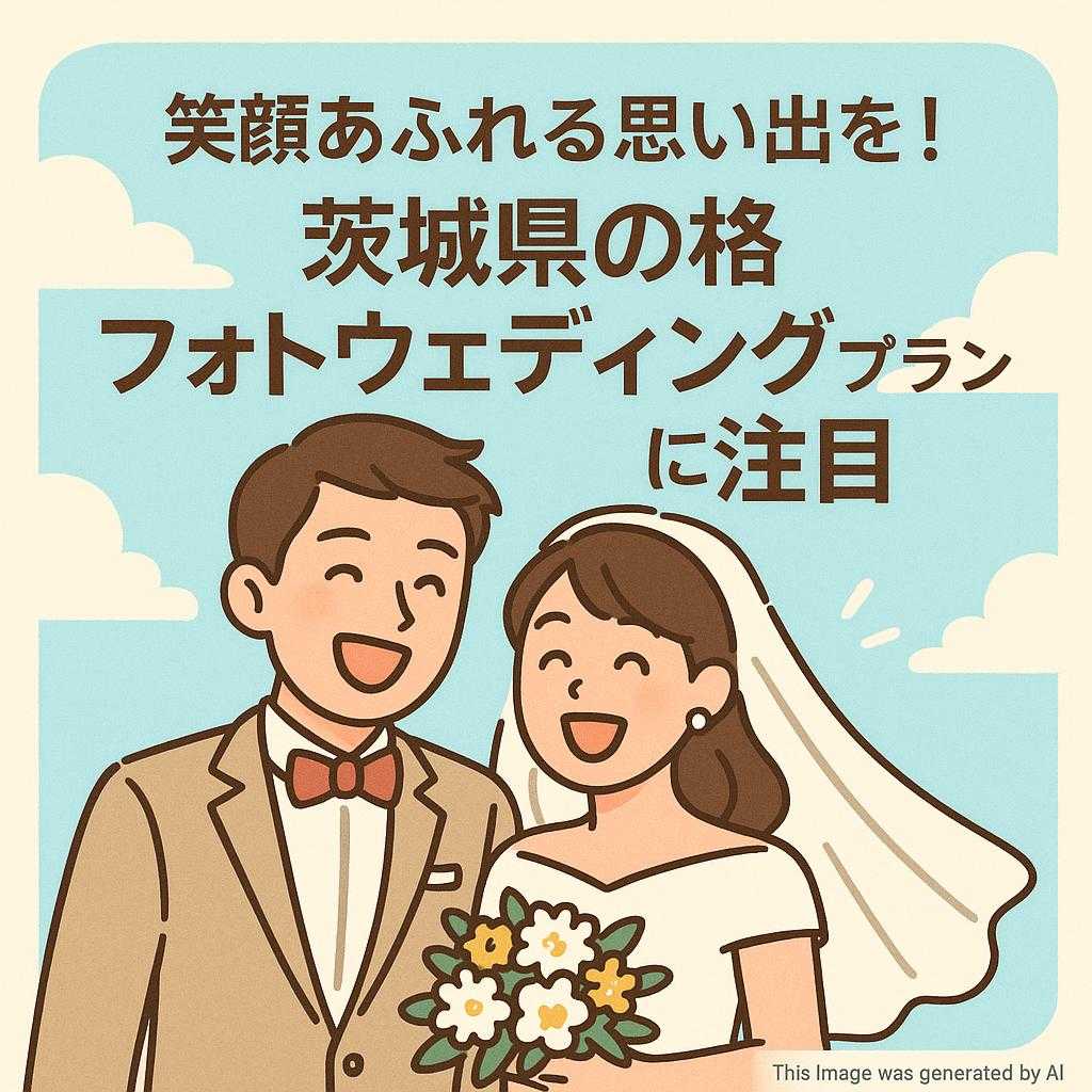笑顔あふれる思い出を！茨城県の格安フォトウェディングプランに注目