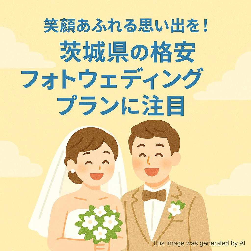 笑顔あふれる思い出を！茨城県の格安フォトウェディングプランに注目