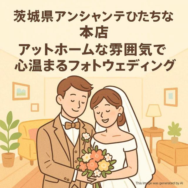 茨城県アンシャンテひたちなか本店 アットホームな雰囲気で心温まるフォトウェディング