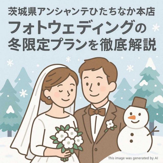 茨城県アンシャンテひたちなか本店 フォトウェディングの冬限定プランを徹底解説