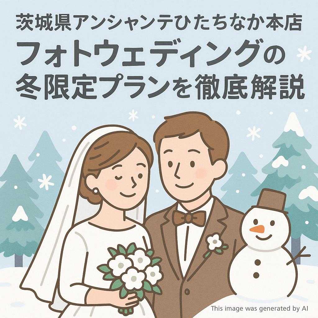 茨城県アンシャンテひたちなか本店 フォトウェディングの冬限定プランを徹底解説