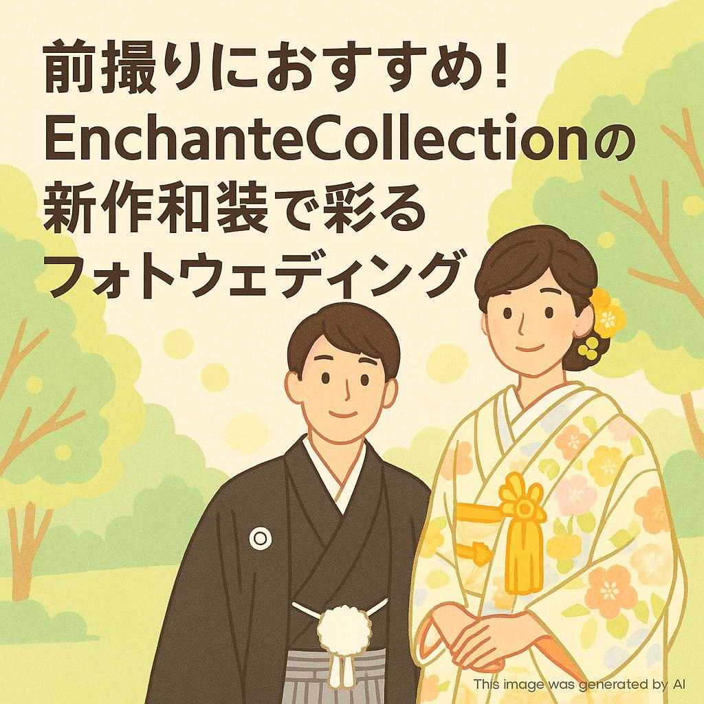 前撮りにおすすめ！EnchanteCollectionの新作和装で彩るフォトウェディング