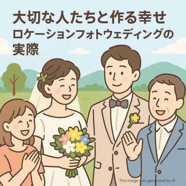 大切な人たちと作る幸せ ロケーションフォトウェディングの実際