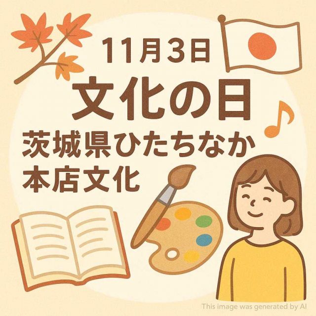 11月3日文化の日 茨城県ひたちなか本店文化