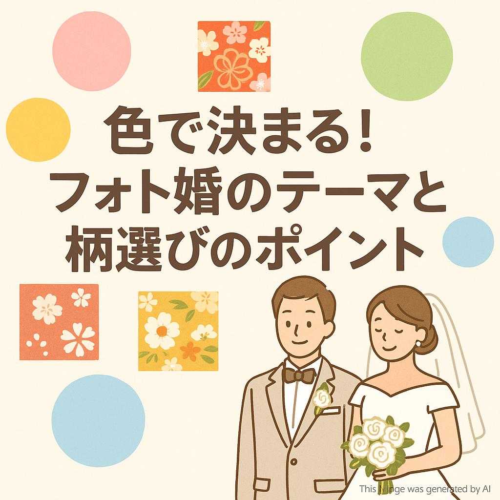 色で決まる！フォト婚のテーマと柄選びのポイント