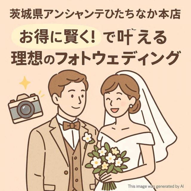 茨城県アンシャンテひたちなか本店 お得に賢く！前撮りで叶える理想のフォトウェディング