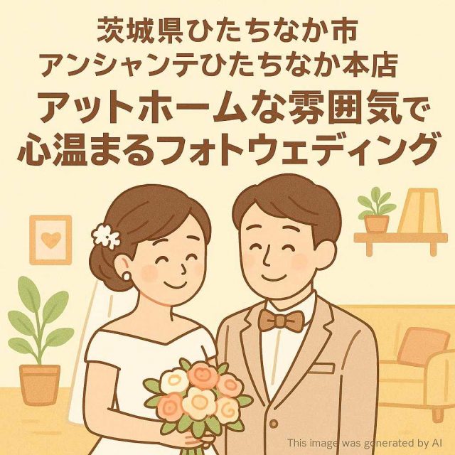 茨城県ひたちなか市アンシャンテひたちなか本店アットホームな雰囲気で心温まるフォトウェディング