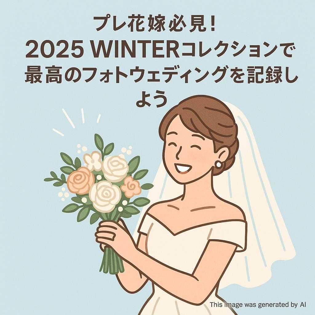 プレ花嫁必見!2025Winterコレクションで最高のフォトウェディングを記録しよう