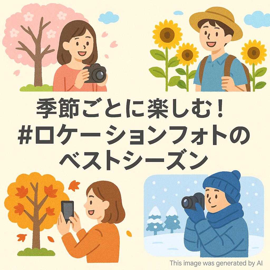 季節ごとに楽しむ！#ロケーションフォト のベストシーズン