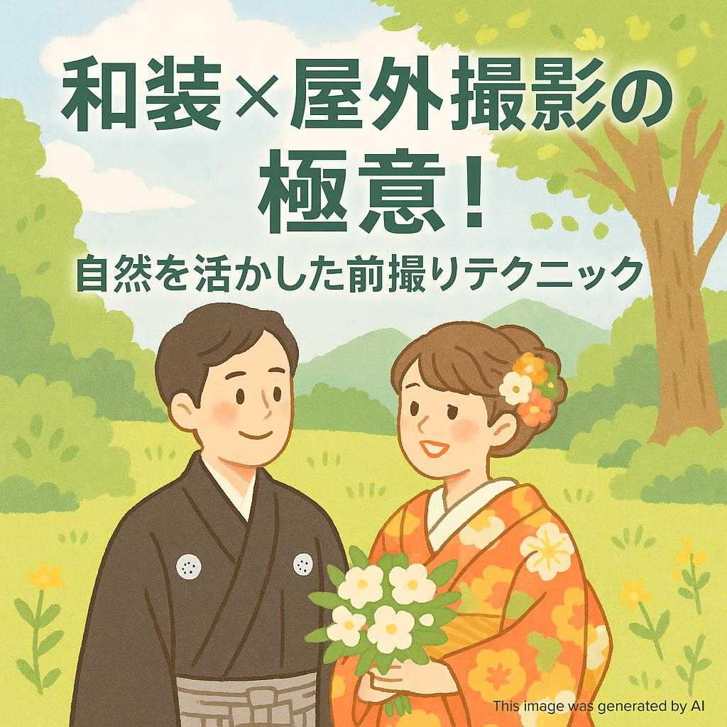 和装×屋外撮影の極意！自然を活かした前撮りテクニック