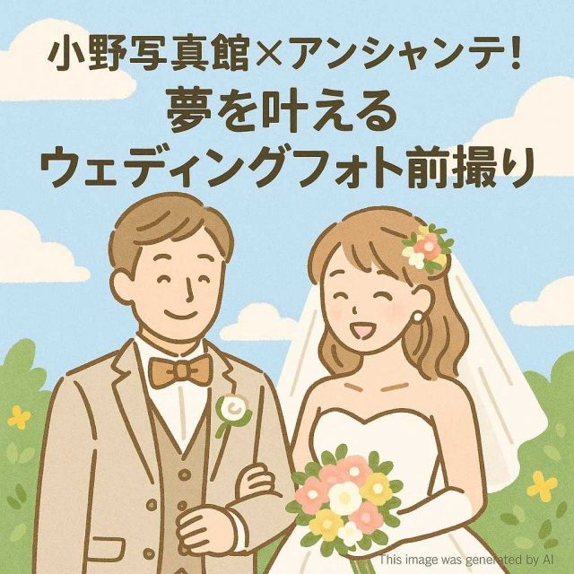 小野写真館×アンシャンテ！夢を叶えるウェディングフォト前撮り
