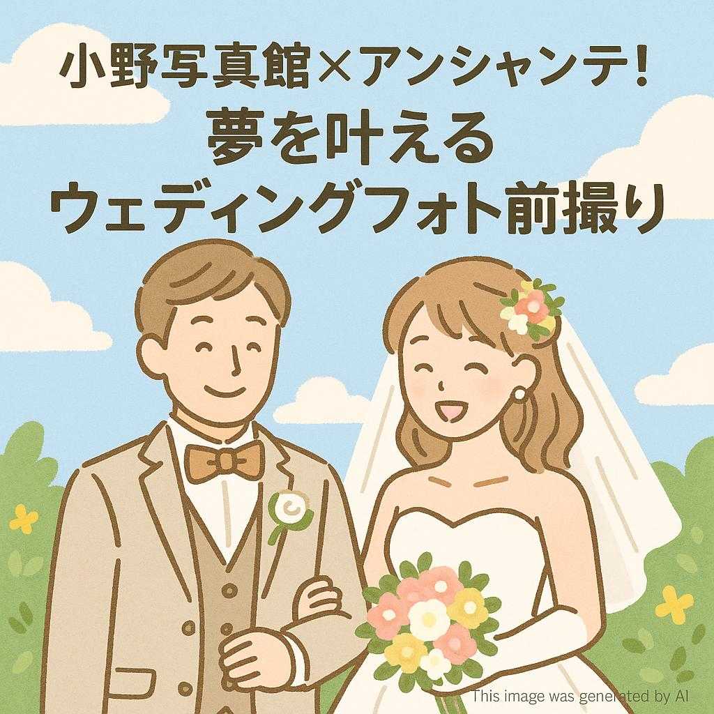 小野写真館×アンシャンテ！夢を叶えるウェディングフォト前撮り
