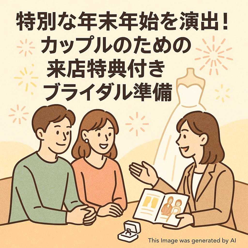特別な年末年始を演出!カップルのための来店特典付きブライダル準備