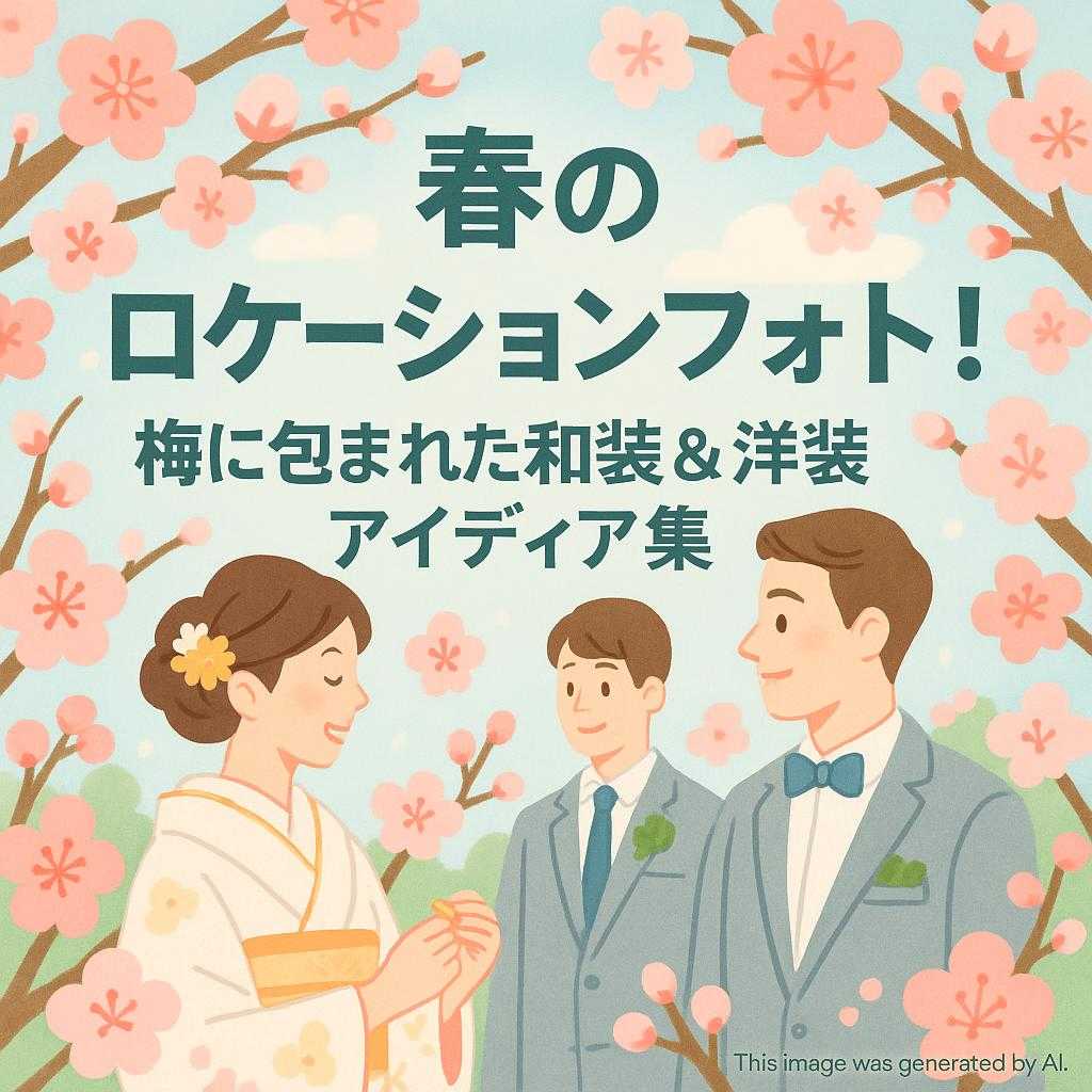 春のロケーションフォト!梅に包まれた和装&洋装アイディア集