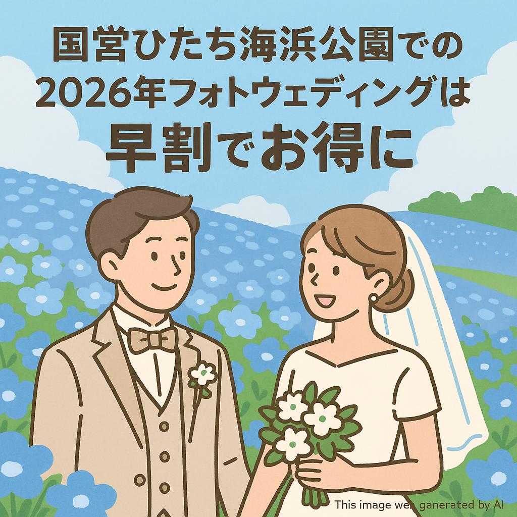 国営ひたち海浜公園での2026年フォトウェディングは早割でお得に