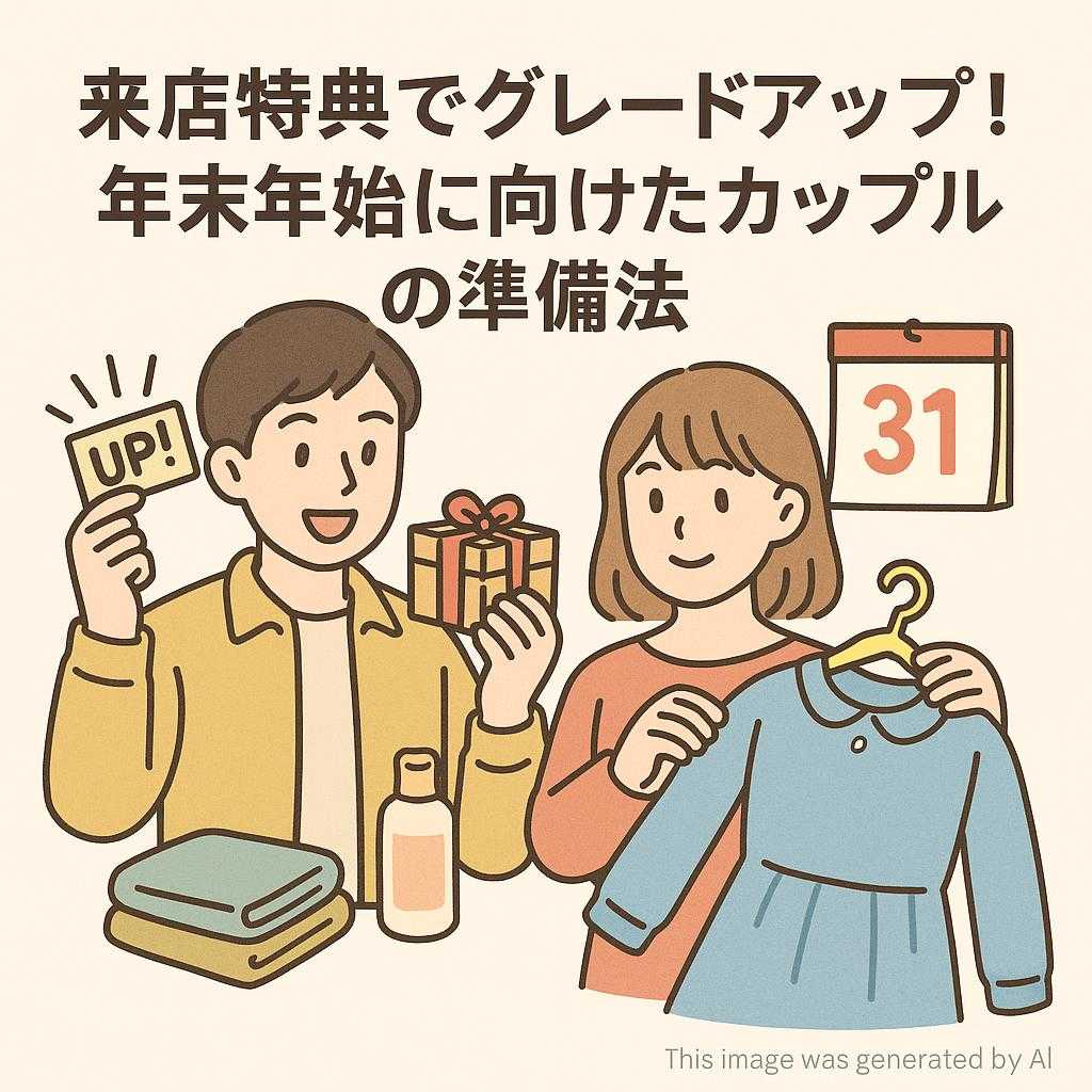 来店特典でグレードアップ！年末年始に向けたカップルの準備法