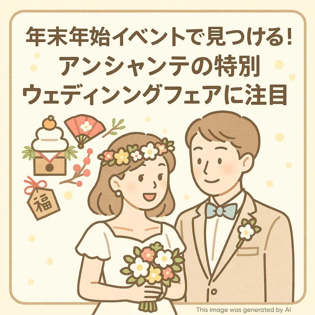 年末年始イベントで見つける!アンシャンテの特別ウェディングフェアに注目