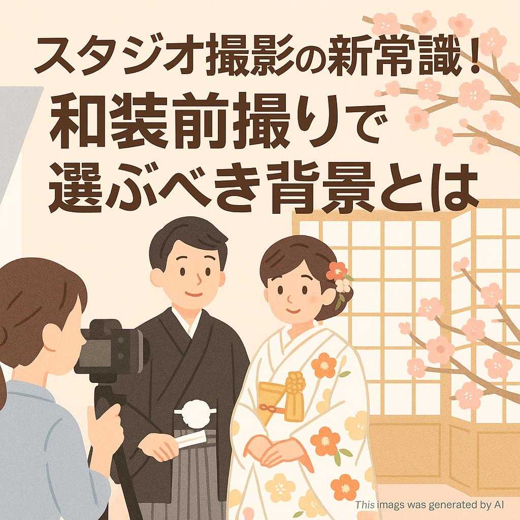 スタジオ撮影の新常識！和装前撮りで選ぶべき背景とは