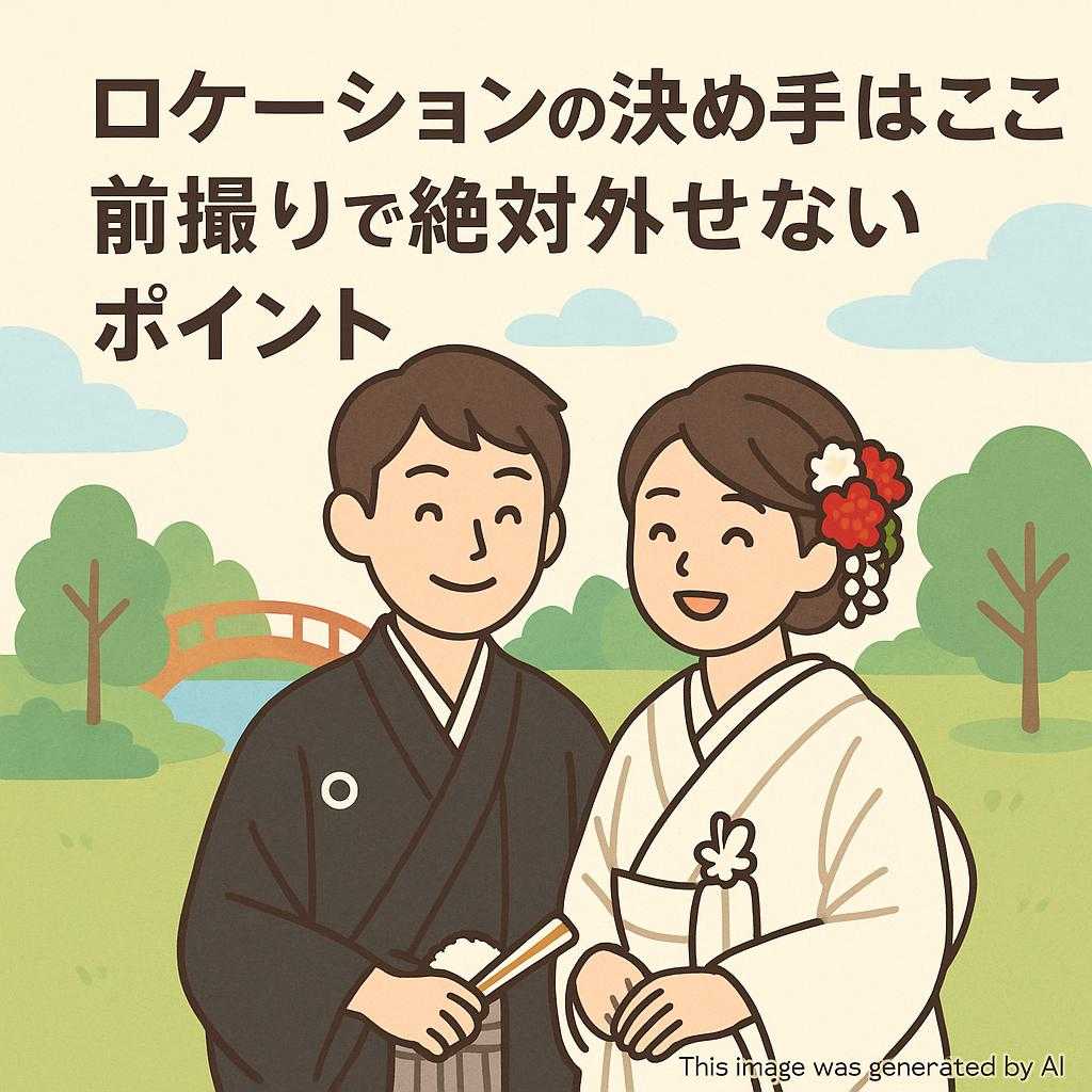 ロケーションの決め手はここ!前撮りで絶対外せないポイント