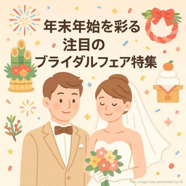 年末年始を彩る注目のブライダルフェア特集