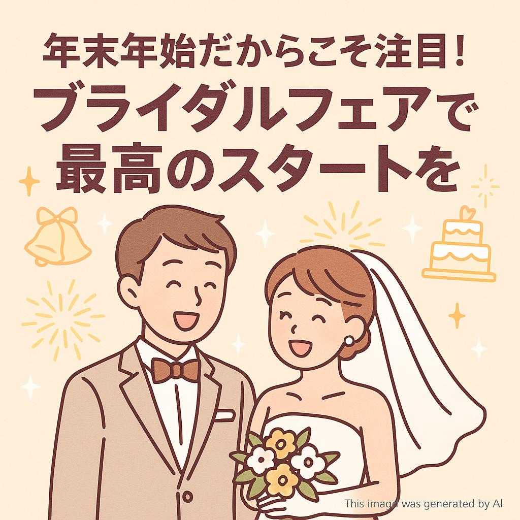 年末年始だからこそ注目！ブライダルフェアで最高のスタートを