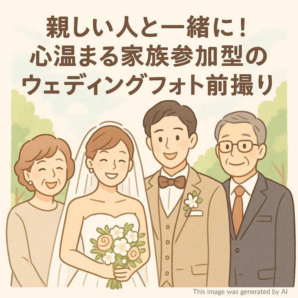 親しい人と一緒に！心温まる家族参加型のウェディングフォト前撮り
