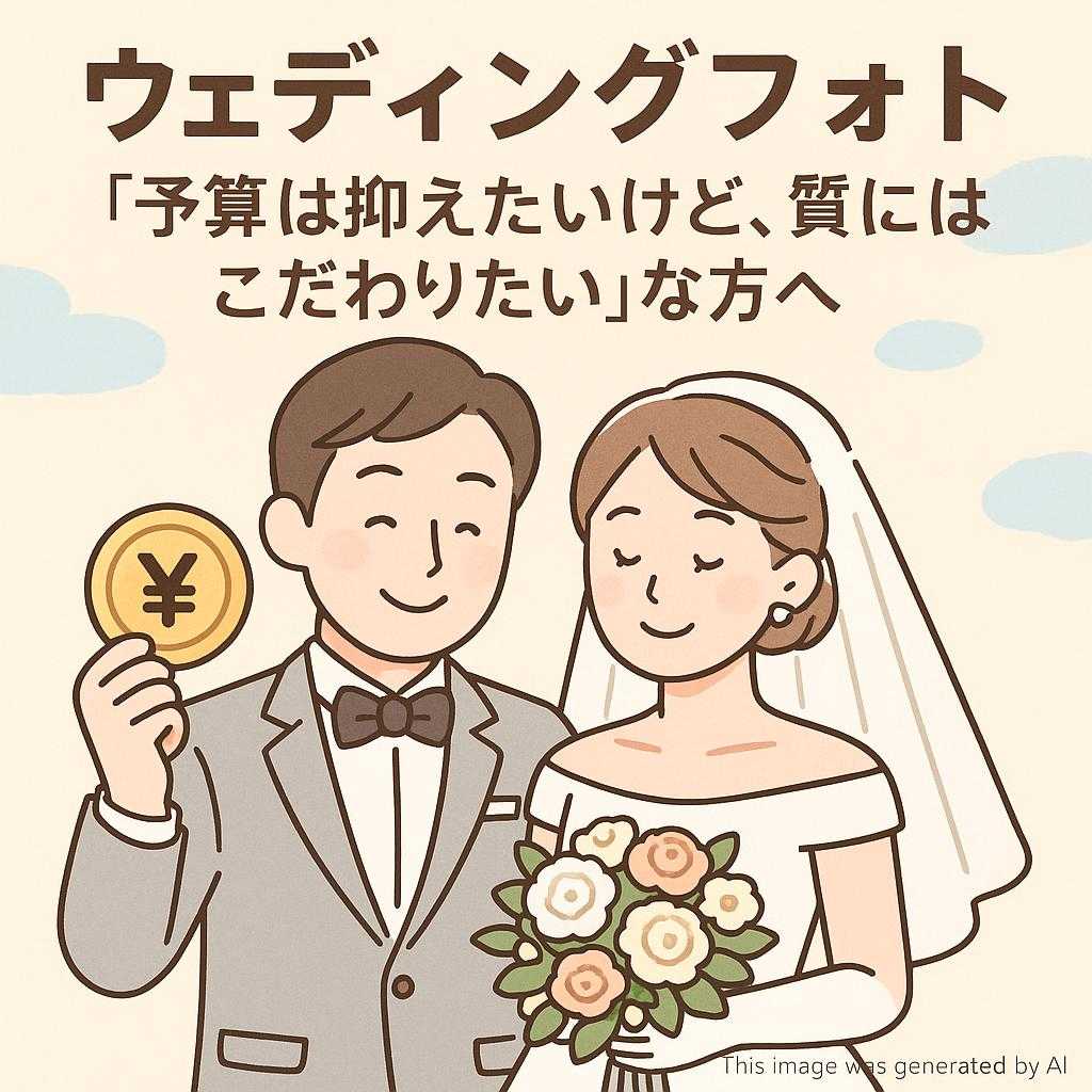 ウェディングフォト「予算は抑えたいけど、質にはこだわりたい」な方へ