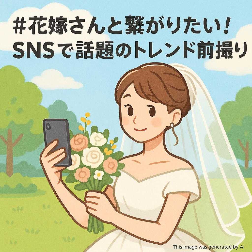 #花嫁さんと繋がりたい！SNSで話題のトレンド前撮り