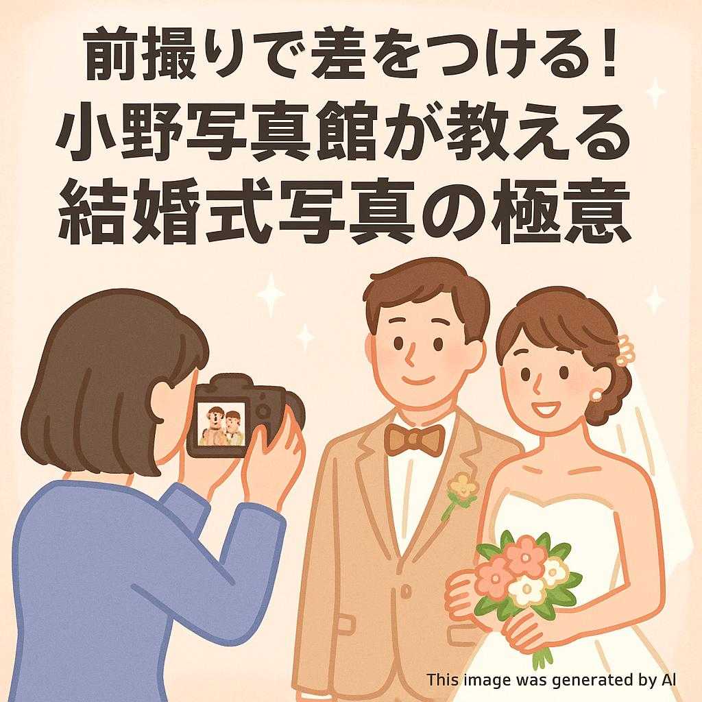 前撮りで差をつける！小野写真館が教える結婚式写真の極意