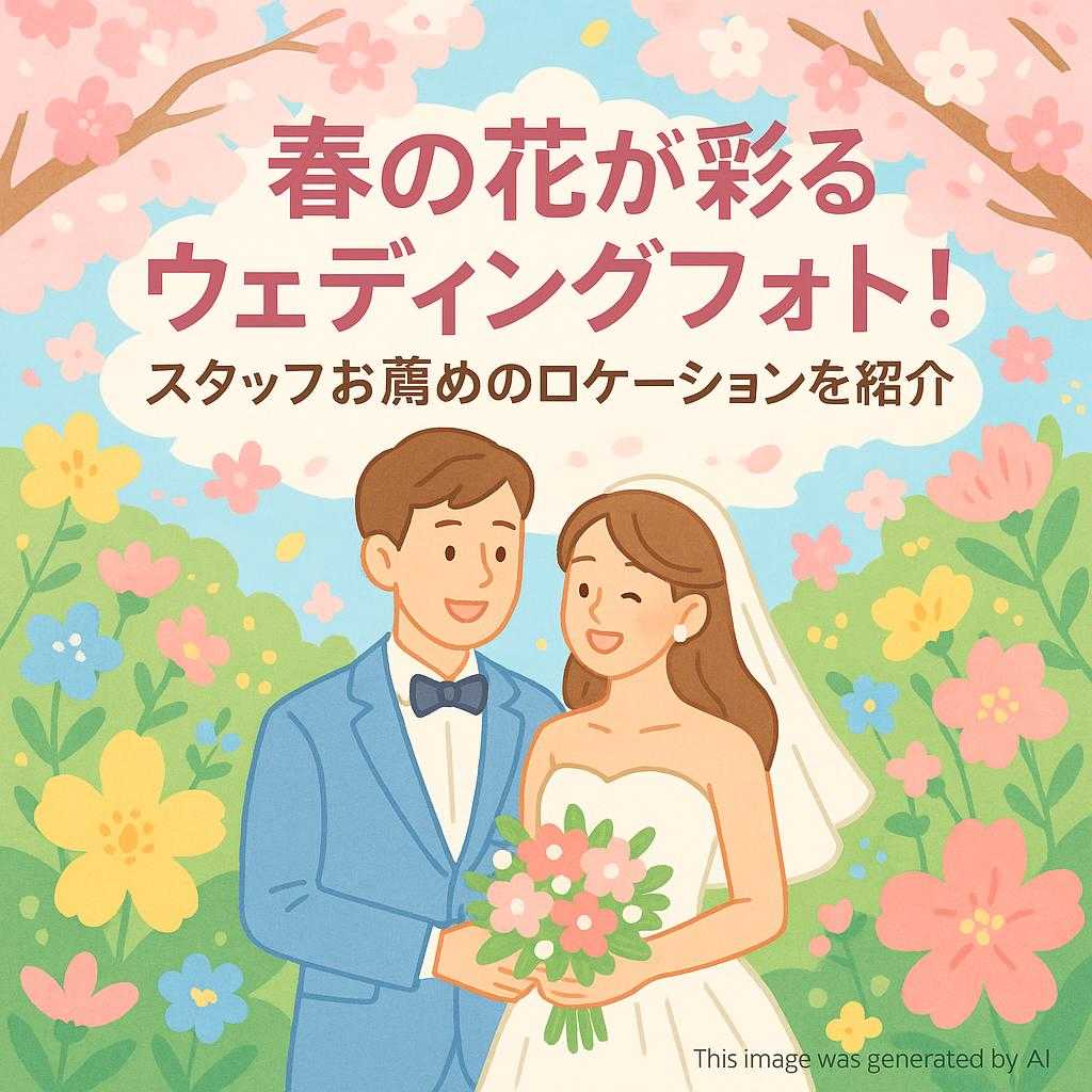 春の花が彩るウェディングフォト！スタッフお薦めのロケーションを紹介