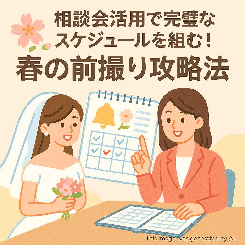 相談会活用で完璧なスケジュールを組む!春の前撮り攻略法